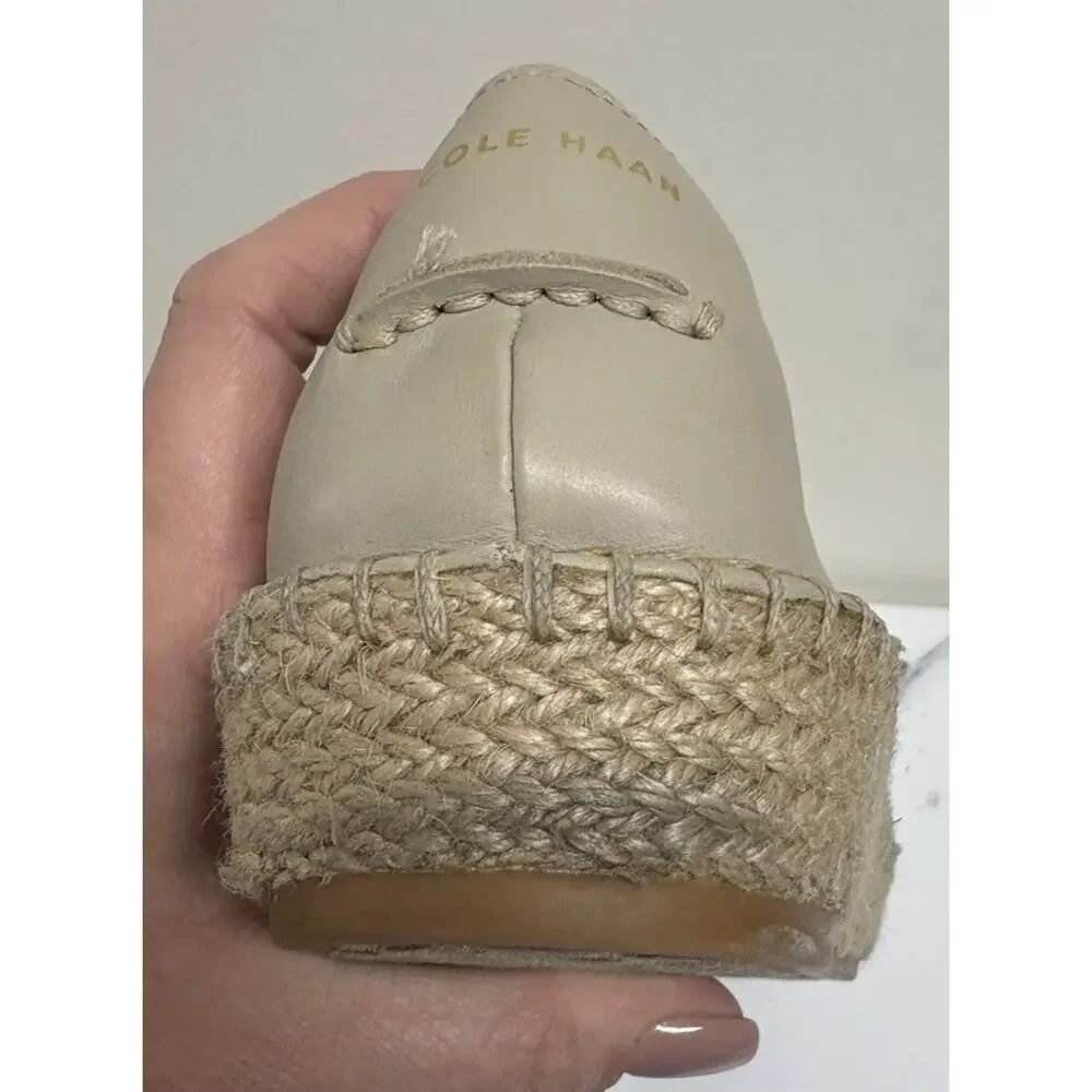 Cole Haan Women's Cloudfeel Stitchlite Espadrille Hawthorne Gold Jute Size 9.5‎